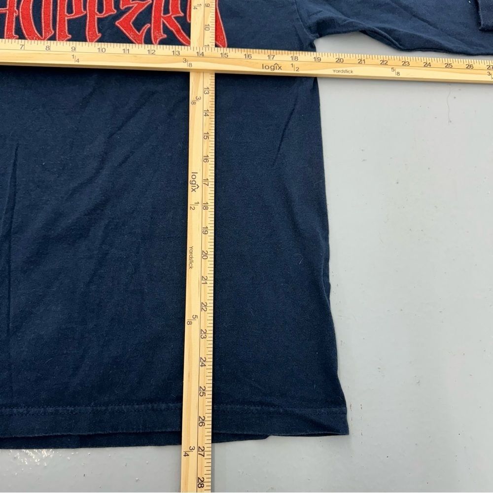 Vintage Y2K West Coast Choppers Biker Long Sleeve T Shirt Navy - Picture 3 of 5